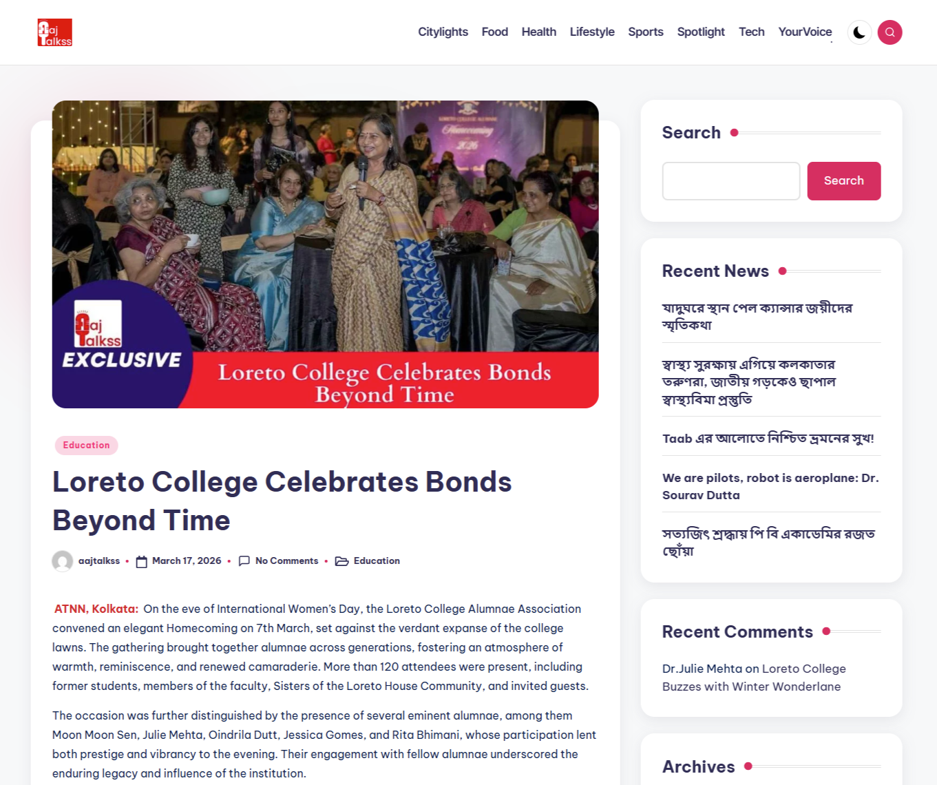 Loreto College Celebrates Bonds Beyond Time